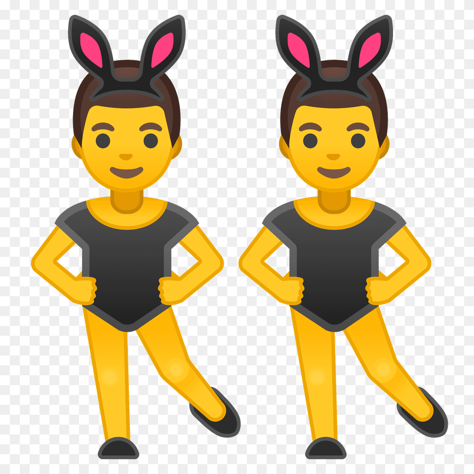Men With Bunny Ears Emoji Clipart, Baby, Person, Face, Head Png