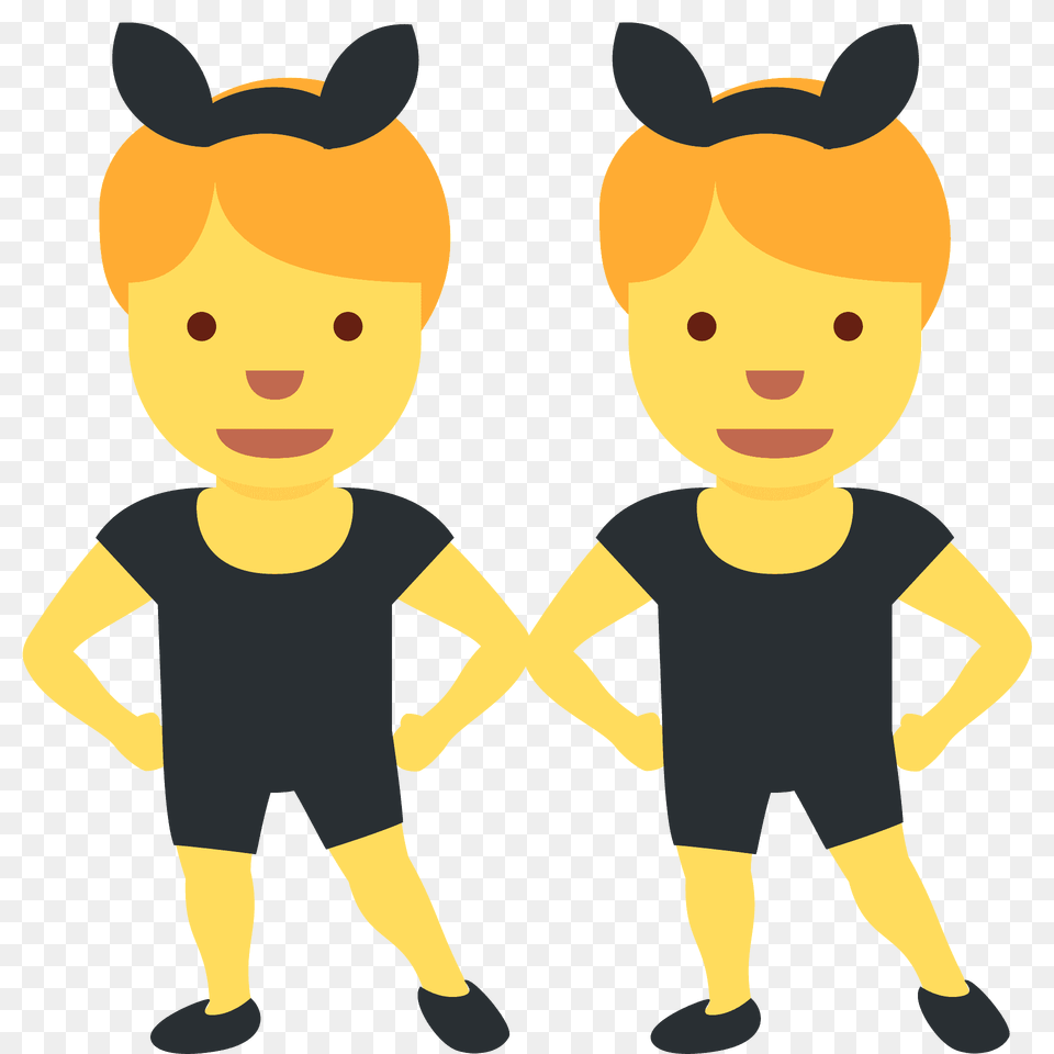 Men With Bunny Ears Emoji Clipart, Baby, Person, Face, Head Free Transparent Png
