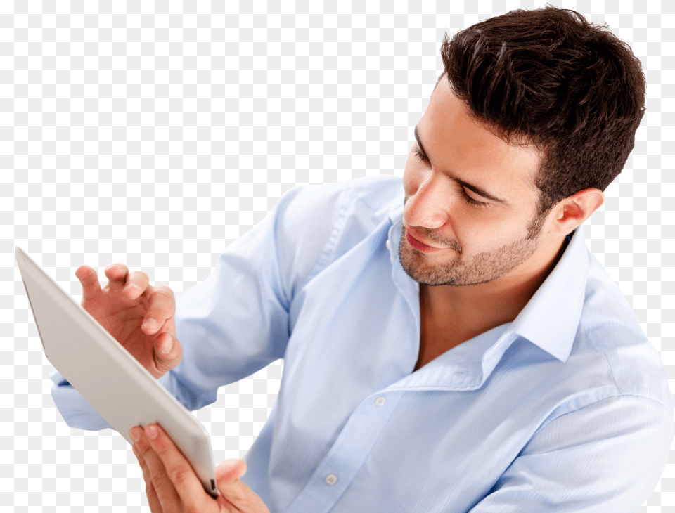 Men With Mobile Download Men With Mobile, Clothing, Computer, Electronics, Shirt Free Transparent Png