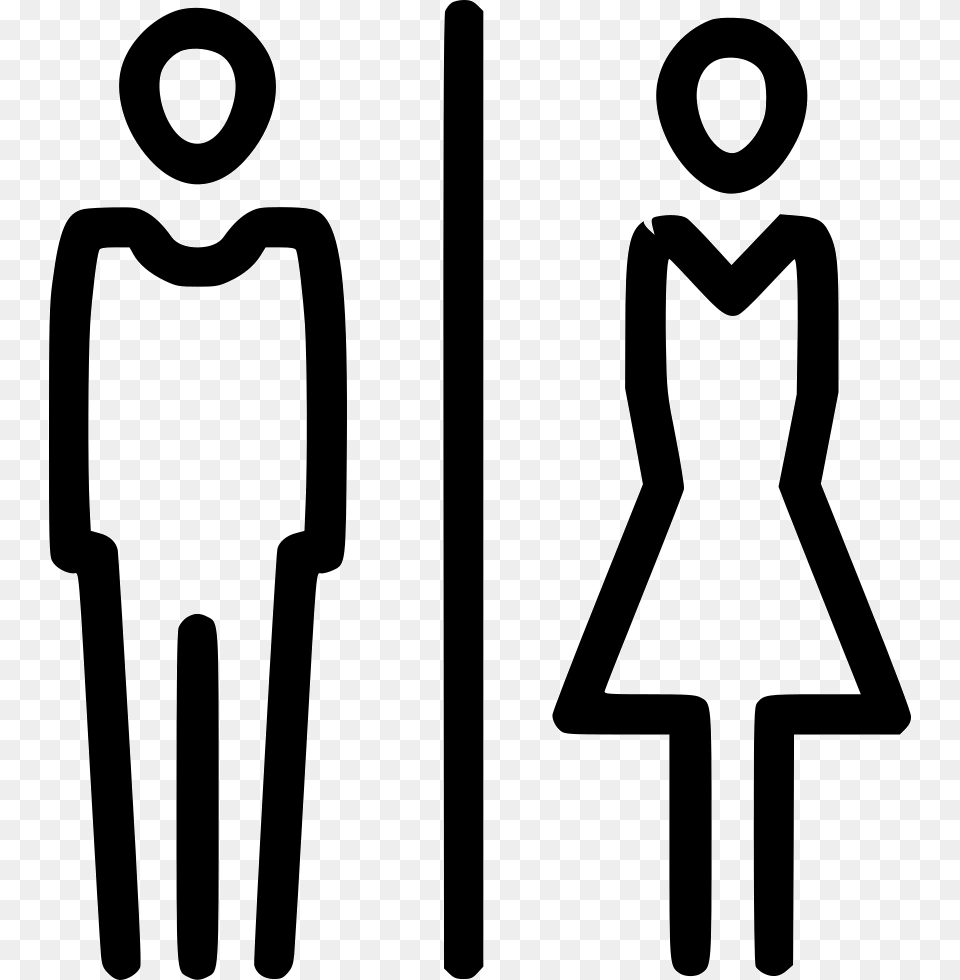 Men Women Toilet Wc Restroom Man Woman Icon Transparent, Sign, Symbol Png
