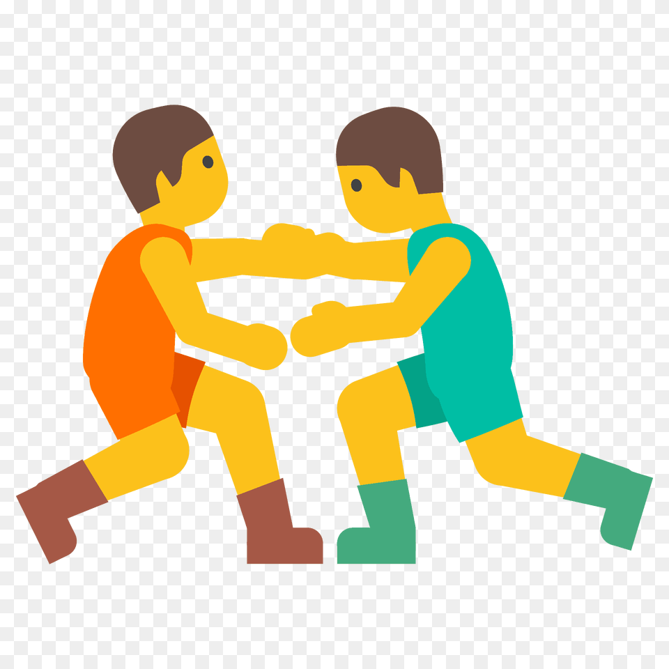 Men Wrestling Emoji Clipart, Baby, Person, Boy, Child Png Image