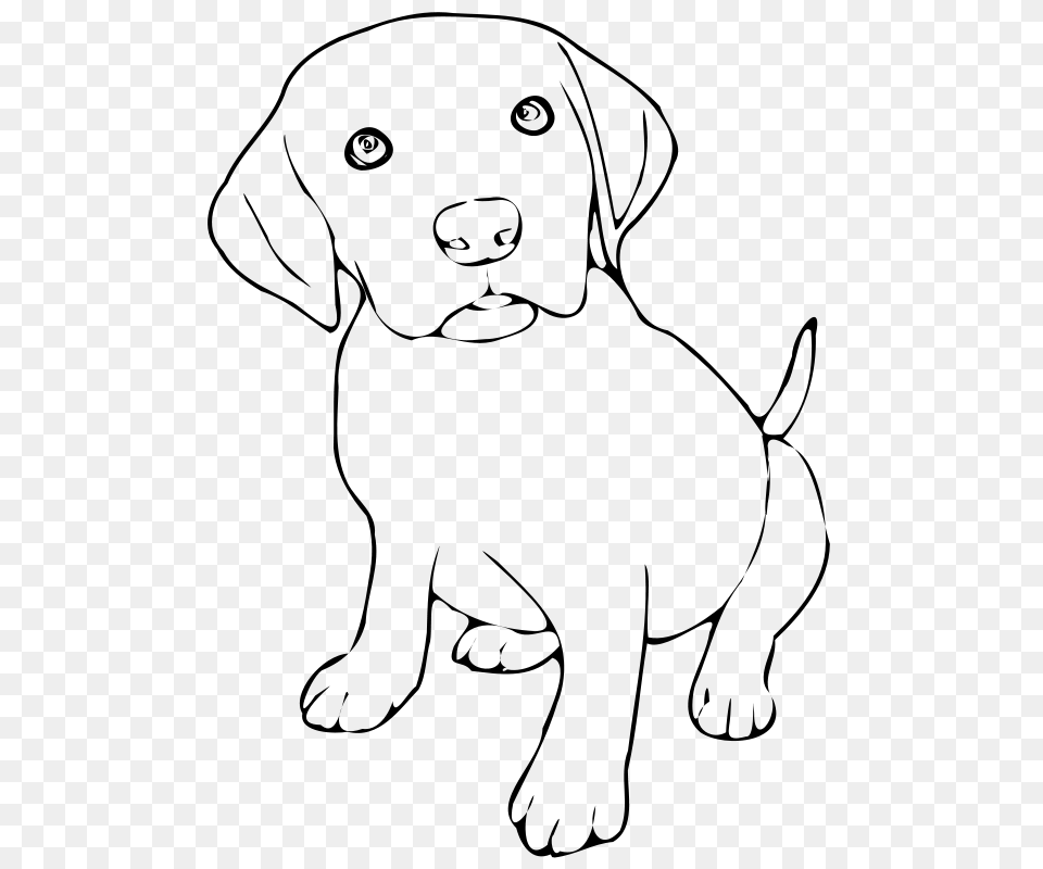 Menext Puppy Black And White, Gray Free Png