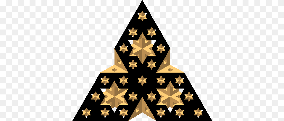 Menger Sponge Diagonal Section 49 Triangle, Star Symbol, Symbol, Adult, Bride Free Png Download