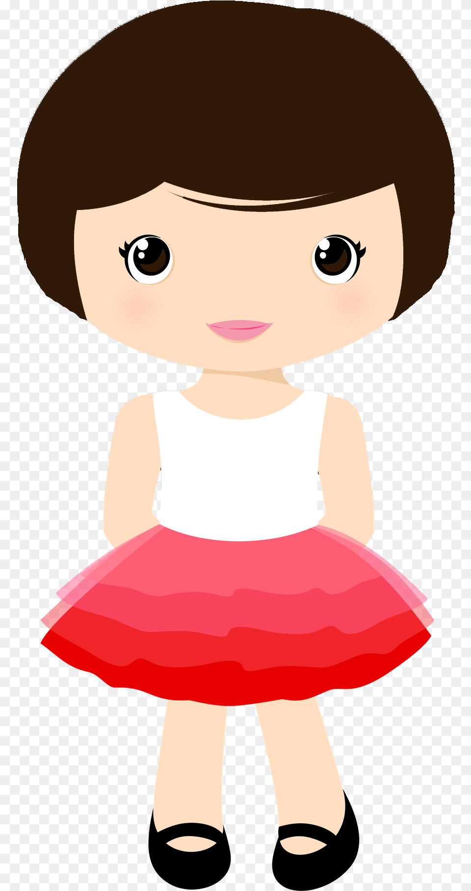 Menina Cute Clipart Business For Kids Doll Accessories Dress Up Girl Clipart, Baby, Person, Face, Head Png