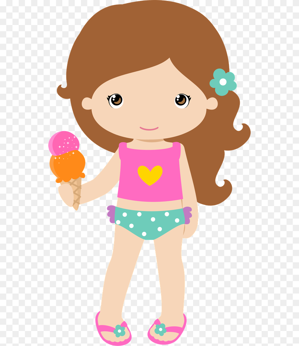 Menina Pool Party, Cream, Dessert, Food, Ice Cream Png