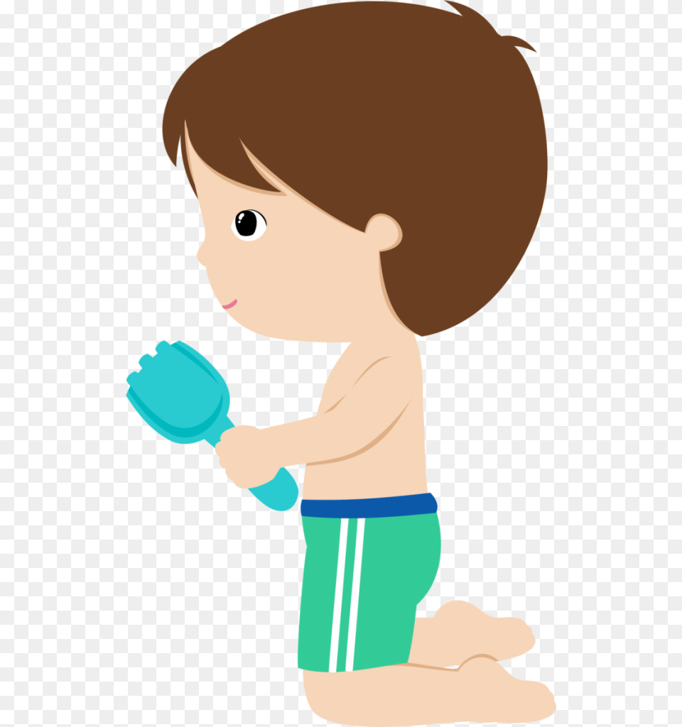 Menino Cute Pool Party Minus, Kneeling, Person, Baby, Face Free Png Download