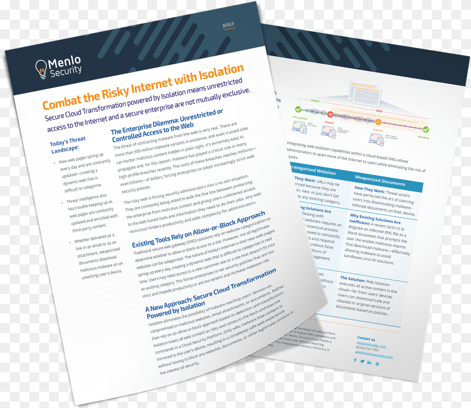 Menlo Security Cloud Transformation Brochure, Advertisement, Page, Poster, Text Free Transparent Png