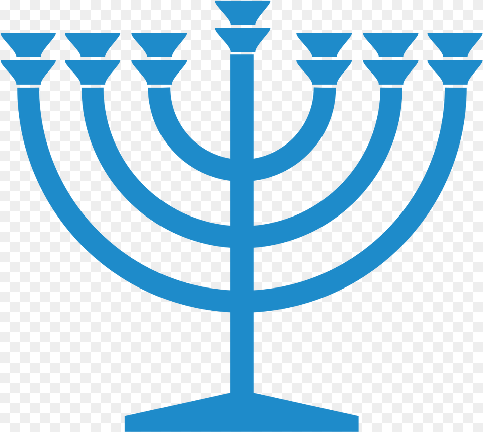 Menorah Blue, Candle Free Transparent Png