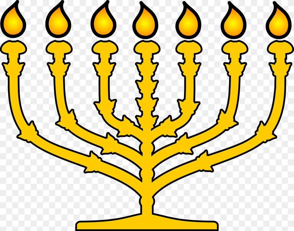 Menorah Candelabra Clipart, Candle Free Png Download