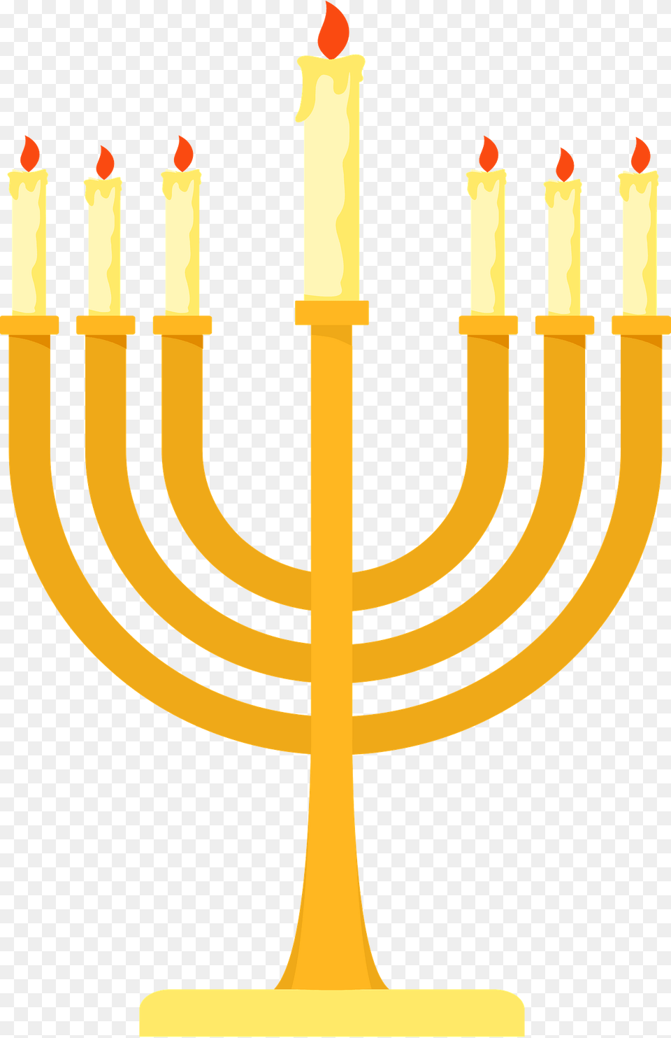 Menorah Clipart, Festival, Hanukkah Menorah, Candle Png Image