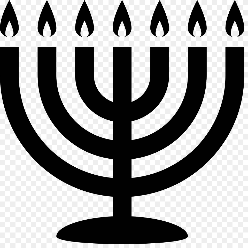Menorah Clipart Clipart Collection Image, Gray Png
