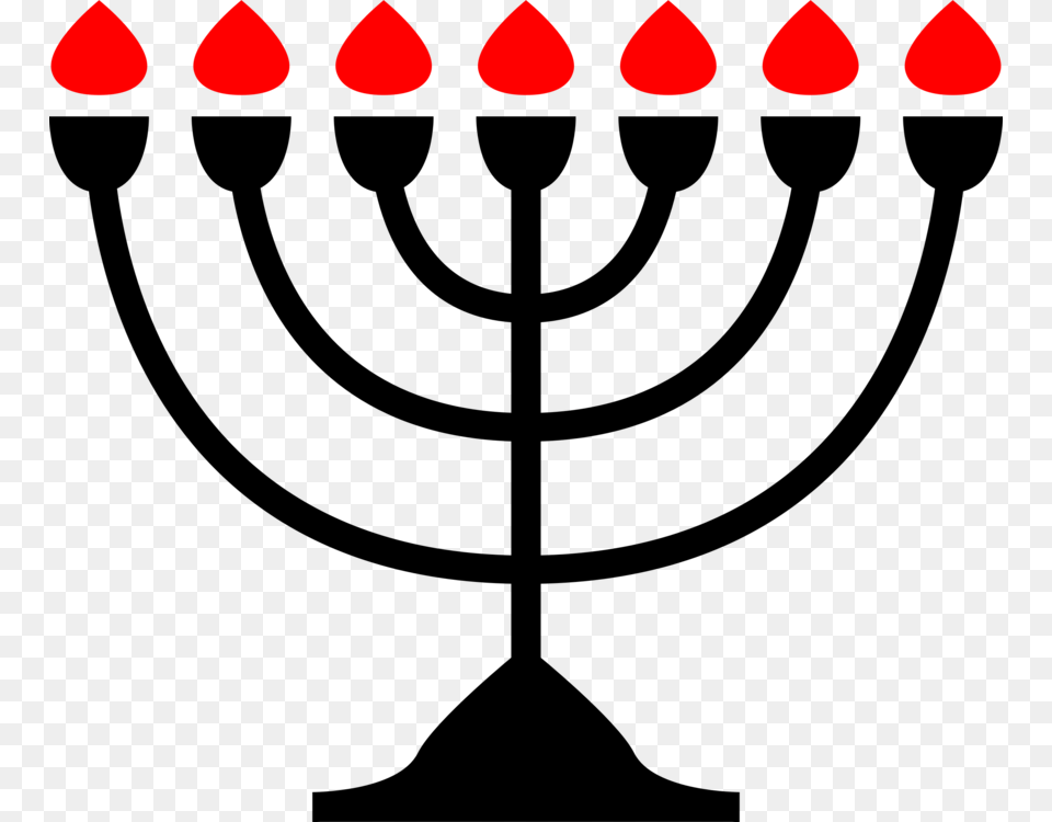 Menorah Hanukkah Candle Judaism Jewish Symbolism, Flower, Petal, Plant, Lighting Free Png Download