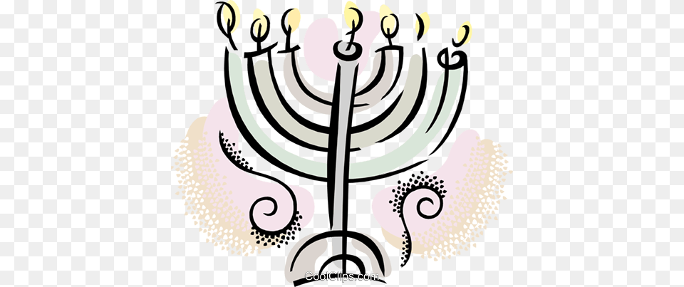 Menorah Livre De Direitos Vetores Clip Art, Chandelier, Lamp, People, Person Free Png Download