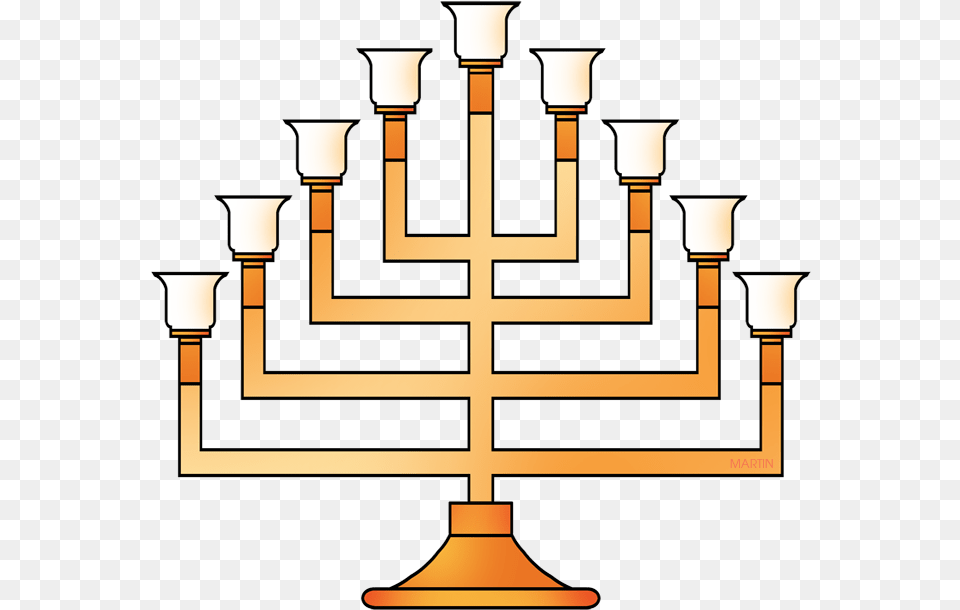 Menorah Phillip Martin Clip Hanukkah, Chandelier, Lamp, Candle, Altar Free Png Download