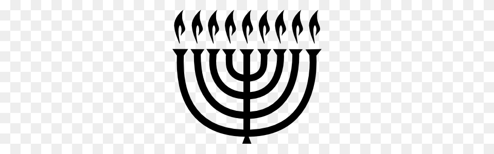 Menorah Sticker, Festival, Hanukkah Menorah Png Image