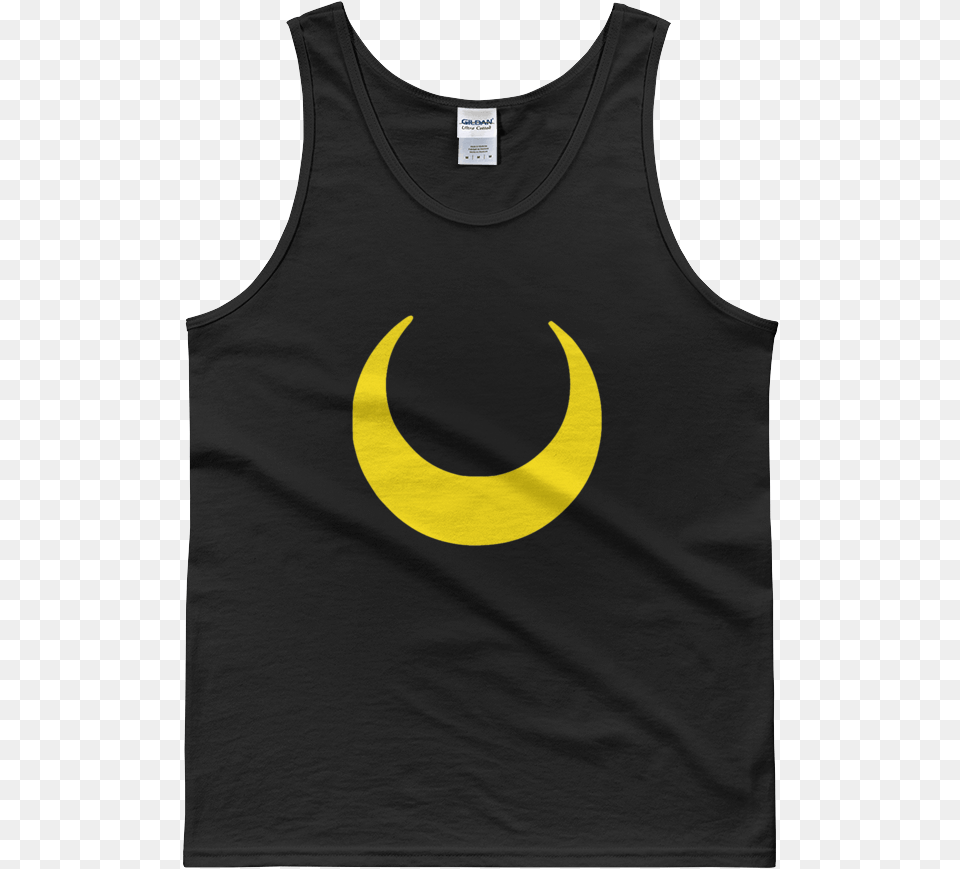 Menquots Sailor Moon Crescent Moon Tank Top Sleeveless Shirt, Clothing, Tank Top, Person Free Transparent Png