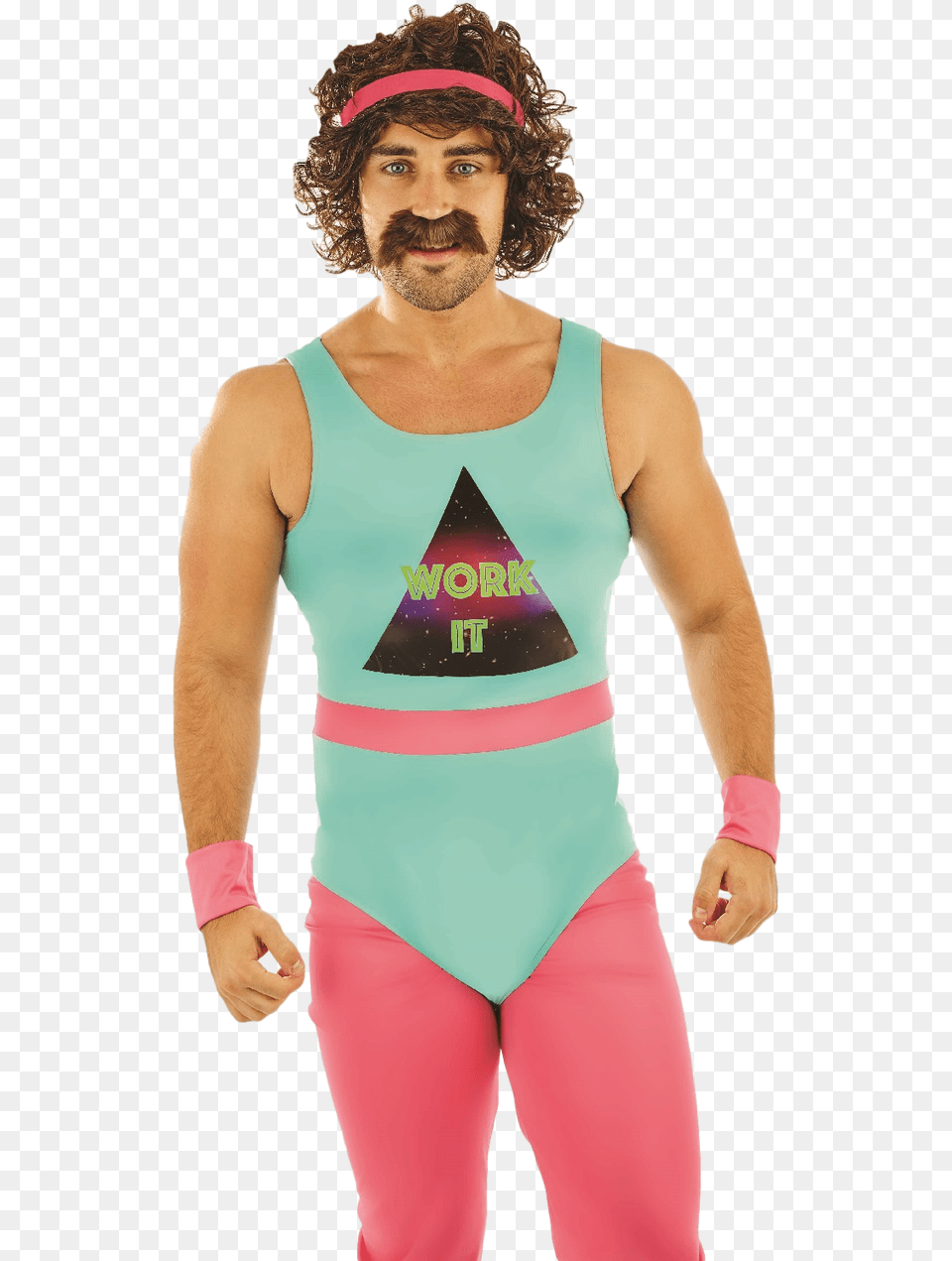 Mens 80s Workout Fancy Dress Costume 80s Aerobics Costume Men, Swimwear, Clothing, Adult, Person Free Png Download