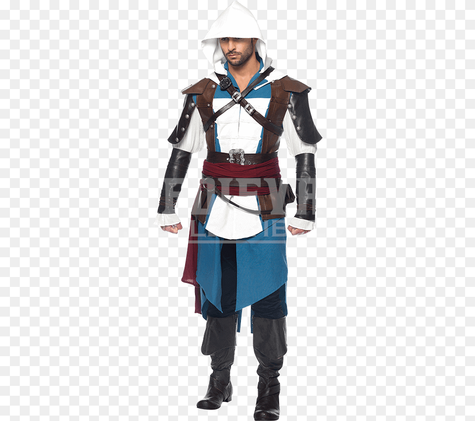 Mens Assassins Creed Edward Costume Assassins Creed Costume, Clothing, Person, Adult, Female Png Image