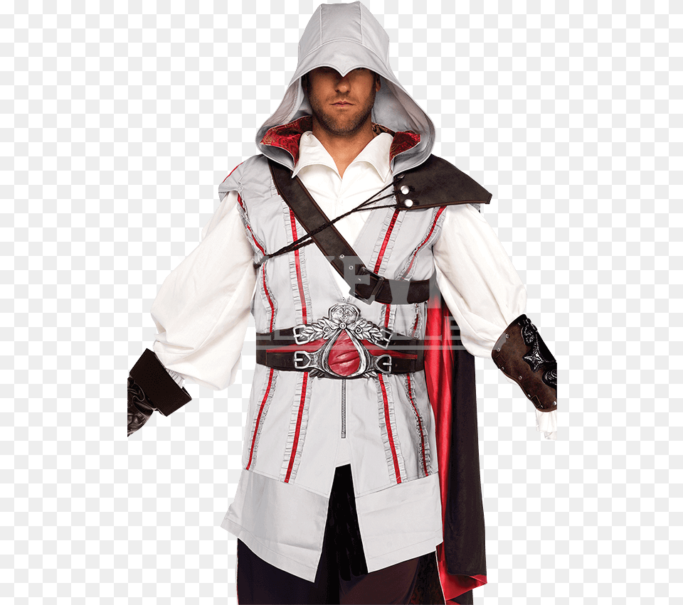 Mens Assassins Creed Ezio Costume Male Assassin39s Creed Costume, Clothing, Person, Adult, Man Free Png Download