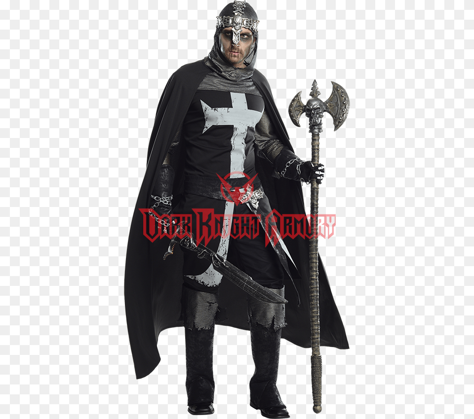 Mens Black Knight Costume, Fashion, Adult, Male, Man Free Transparent Png