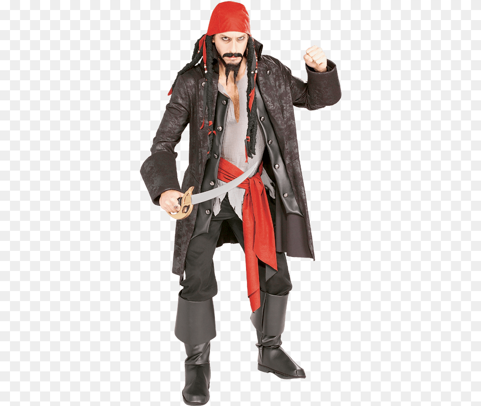 Mens Captain Cutthroat Pirate Costume Pirate Costume Ideas Men, Clothing, Coat, Adult, Male Free Png Download