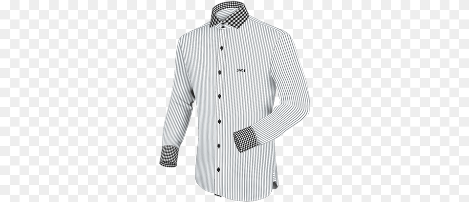 Mens Casual Stylish Checker Pattern Patched Dress Shirts Shirt 3d, Clothing, Dress Shirt, Long Sleeve, Sleeve Png Image