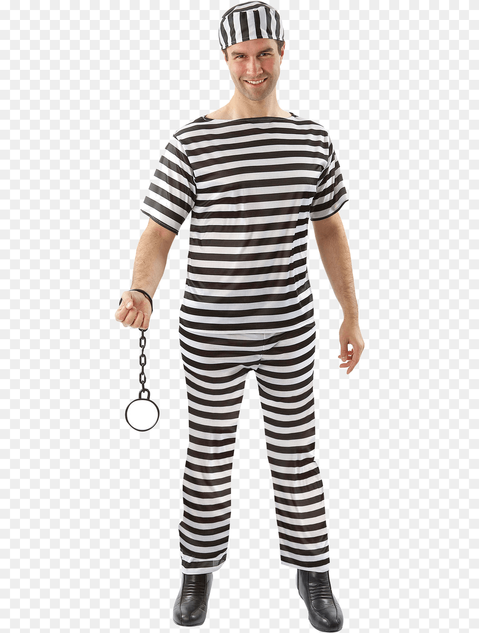 Mens Convict Jail Criminal Prison Prisoner Fancy Dress, Adult, Person, Man, Male Png