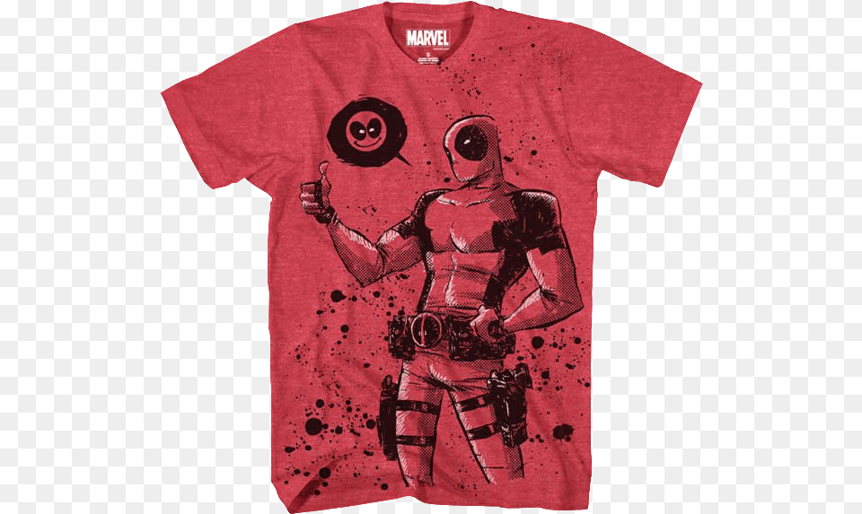 Mens Deadpool Thumbs Up T Shirt Monster Hunter World T Shirt, Clothing, T-shirt, Adult, Male Free Png Download