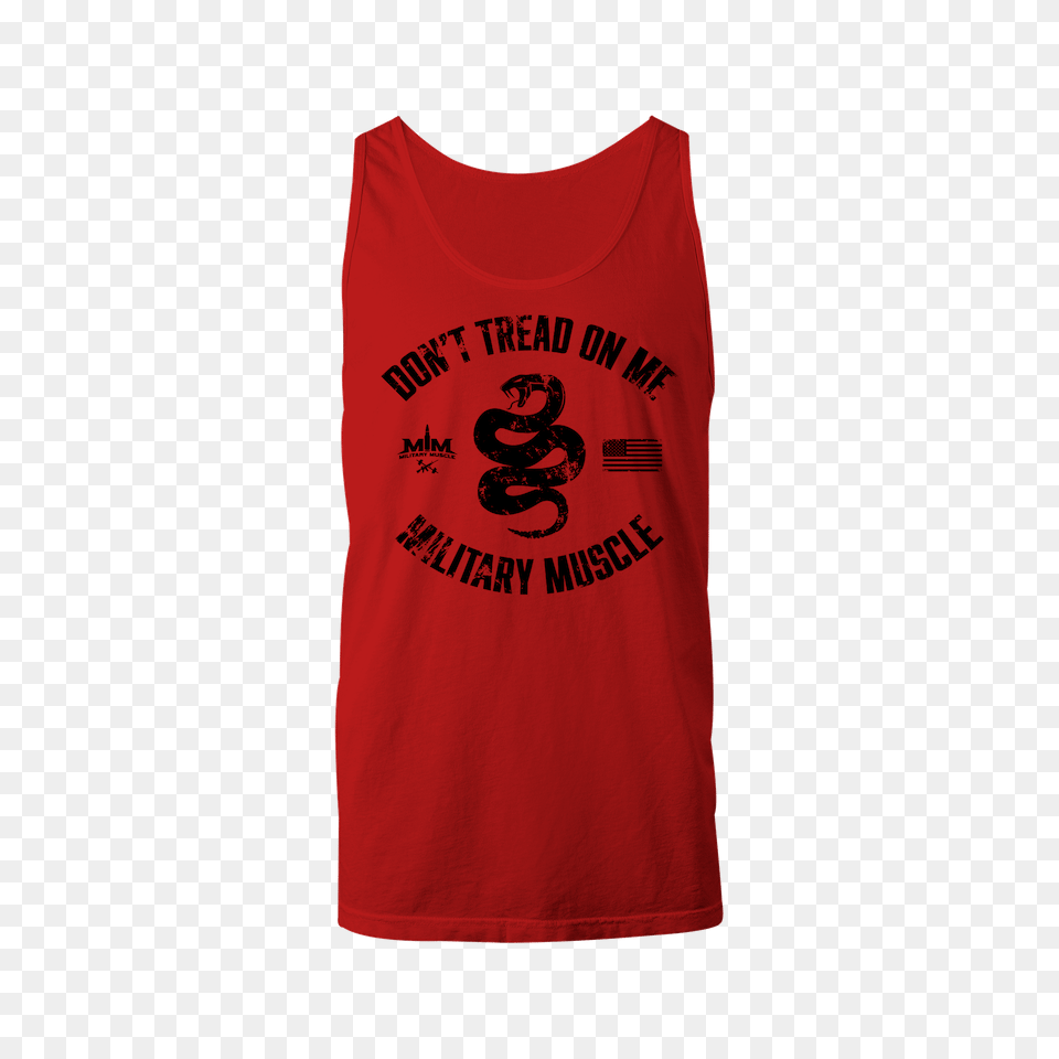 Mens Dont Tread On Me Red Tank, Clothing, Tank Top, Shirt Free Png Download