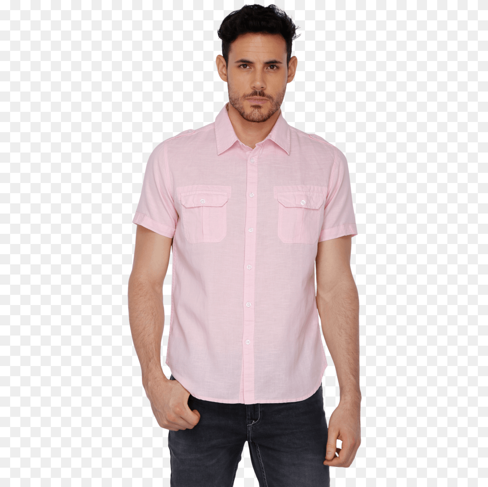 Mens Double Pocket Linen Shirt Shirt, Home Decor, Clothing, Man, Male Png