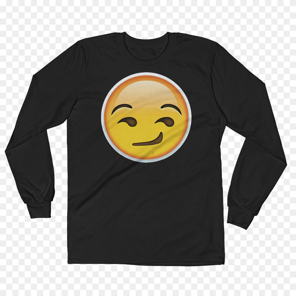 Mens Emoji Long Sleeve T Shirt, Clothing, Long Sleeve, T-shirt, Face Free Png