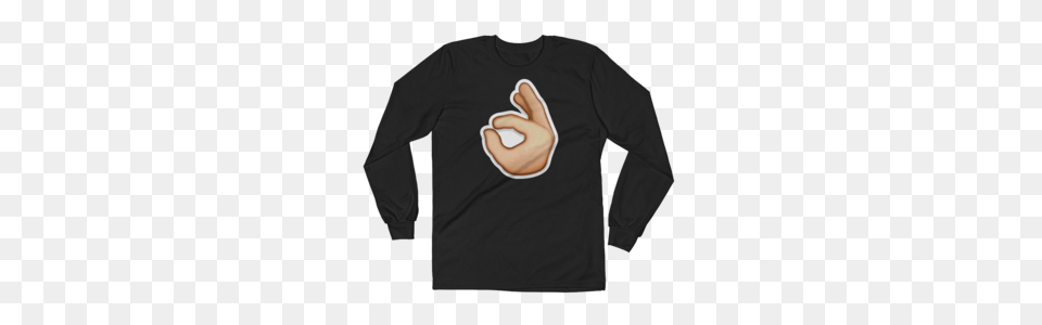 Mens Emoji Long Sleeve T Shirt, Clothing, Long Sleeve, T-shirt, Body Part Free Png Download