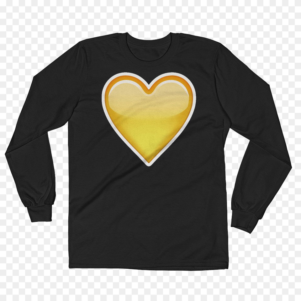 Mens Emoji Long Sleeve T Shirt, Clothing, Long Sleeve, T-shirt, Heart Png Image