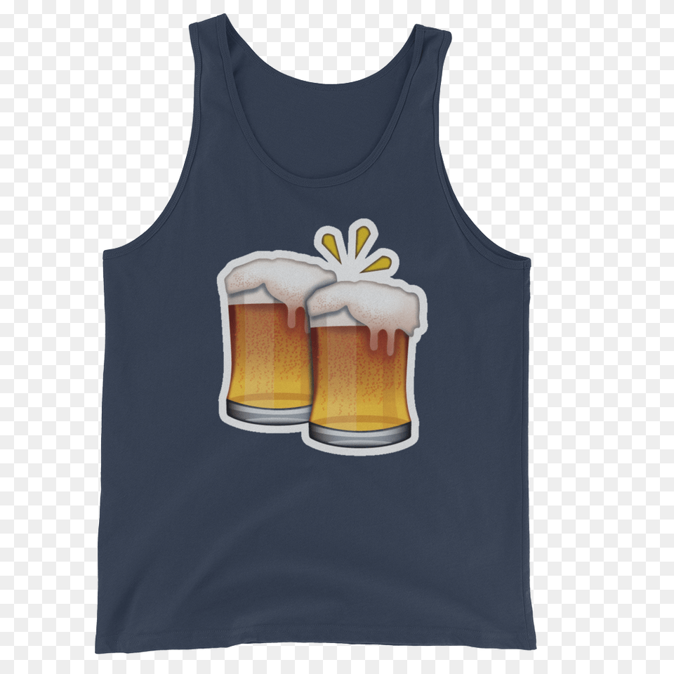 Mens Emoji Tank Top, Alcohol, Beer, Beverage, Glass Free Png