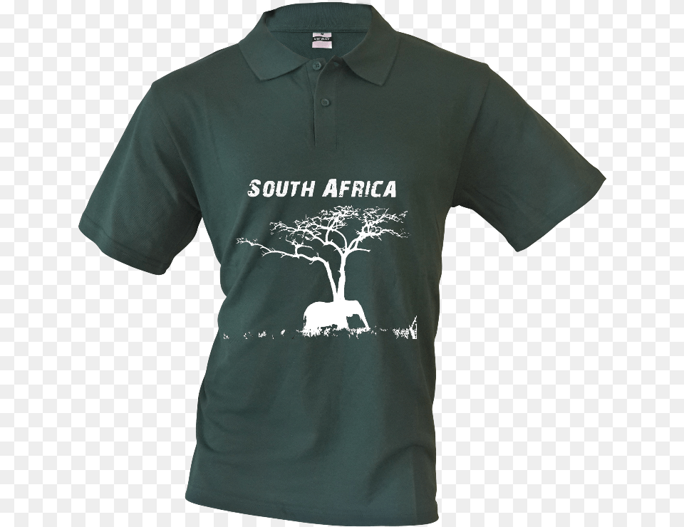 Mens Golf Shirt South Africa Elephant Silhouette Polo Shirt, Clothing, T-shirt Free Png Download