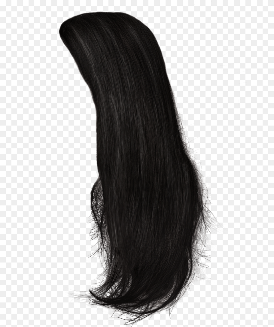 Mens Hair Long Black Hair, Black Hair, Person, Adult, Female Free Png Download