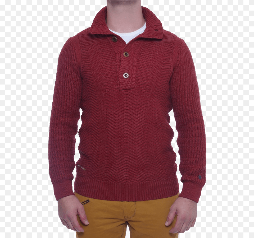 Mens High Neck Button Wool Sweater, Clothing, Knitwear, Shorts, Hoodie Free Png