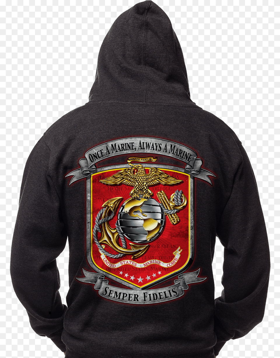 Mens Hoodie Once A Marine Marine Corps An American Original, Clothing, Knitwear, Sweater, Sweatshirt Free Png