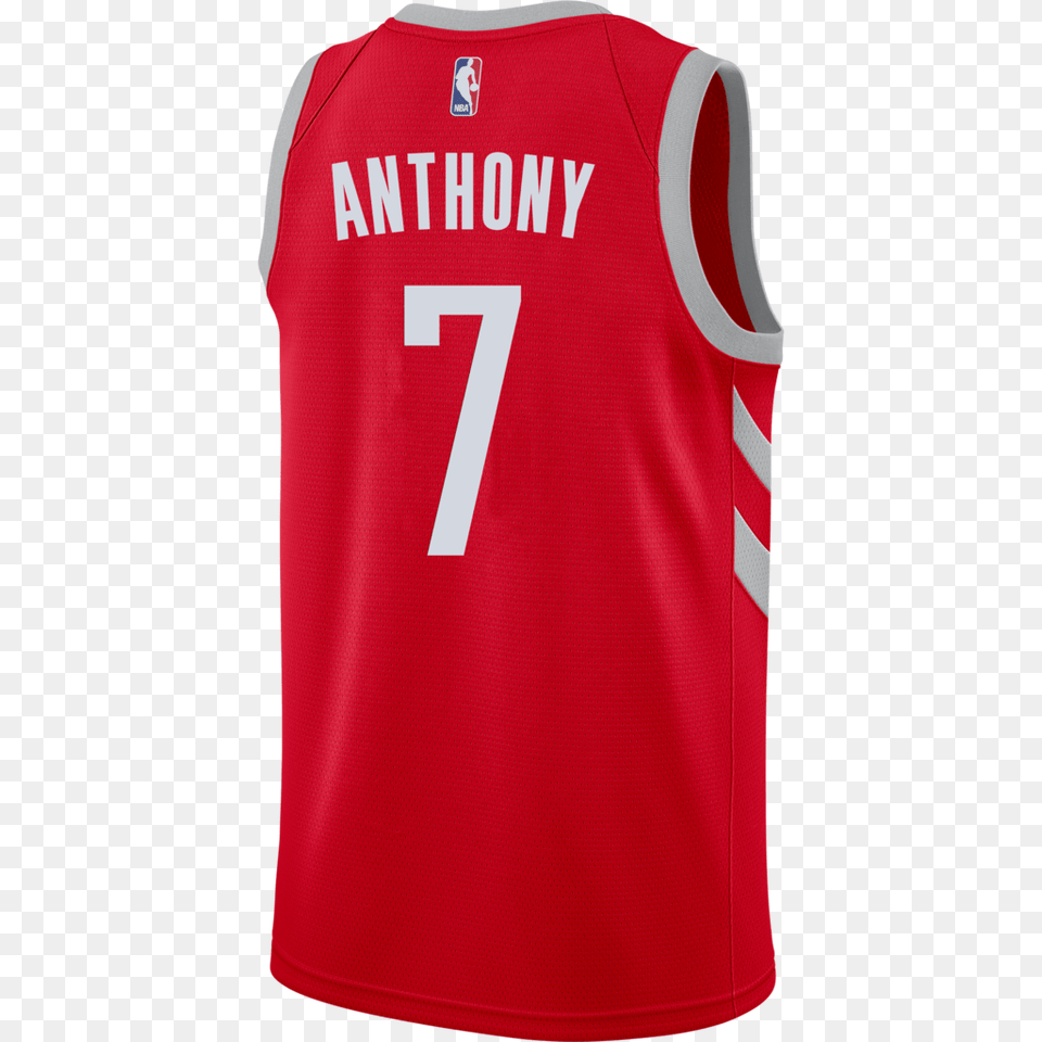 Mens Houston Rockets Nike Carmelo Anthony Icon Edition Swingman, Clothing, Shirt, Jersey, T-shirt Free Png Download