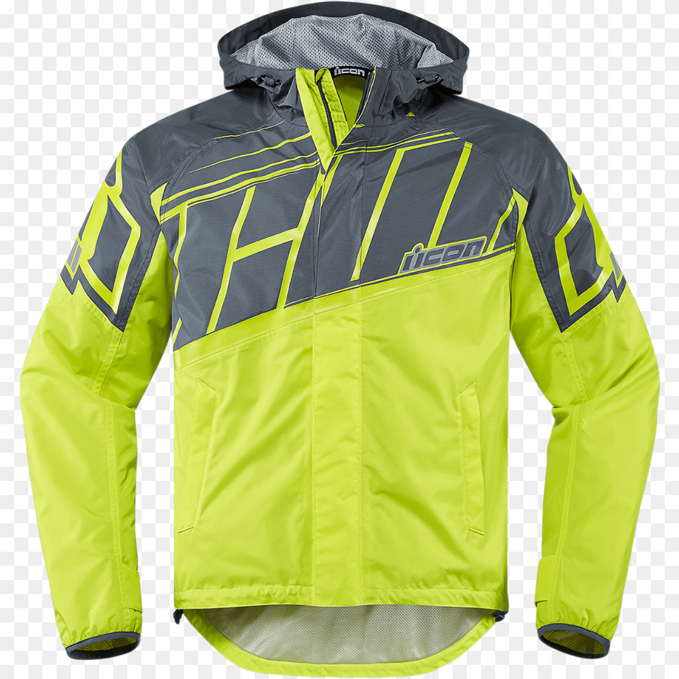 Mens Icon Yellow Pdx 2 Textile Motorcycle Riding Waterproof Icon Pdx 2 Jacket, Clothing, Coat, Raincoat Free Png