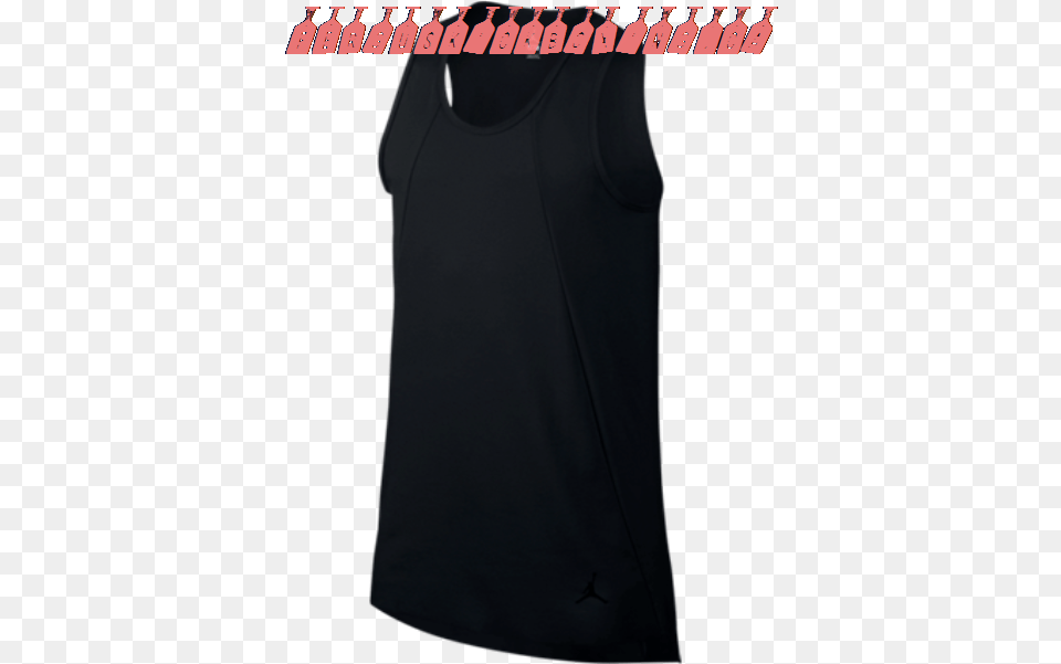 Mens Jordan 23 Tech Extended Tanktop Little Black Dress, Clothing, Tank Top, Undershirt, Person Png