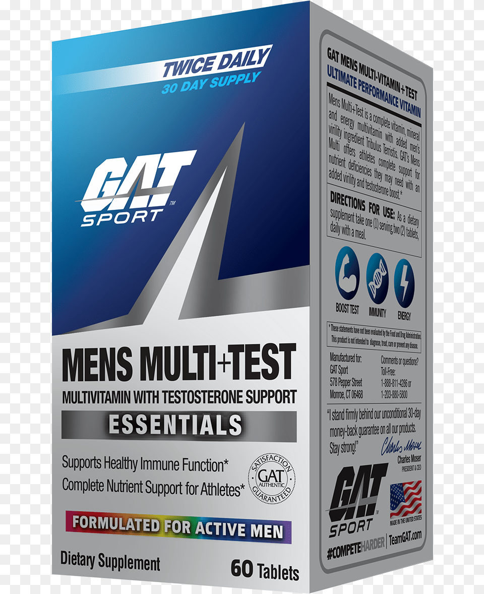 Mens Multi Test Gat Sport Mens Multi Test, Advertisement, Poster Png Image