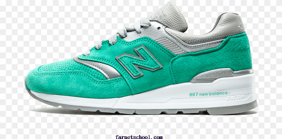 Mens New Balance M997 Shoes Tealgrey Suede Synthetics New Balance M997 95 Shoes Teal Grey, Clothing, Footwear, Shoe, Sneaker Png Image