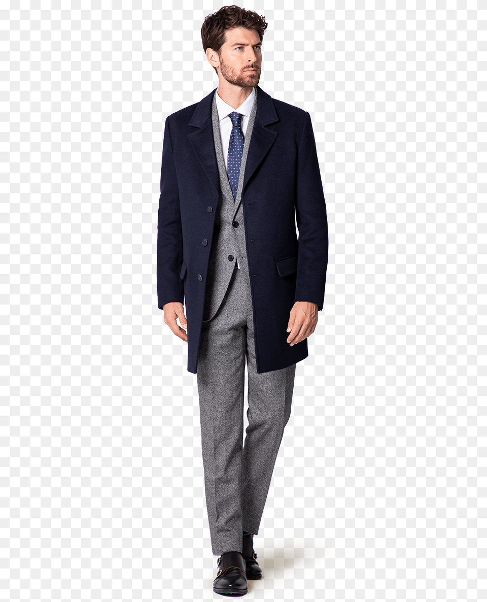 Mens Overcoat With Suit, Accessories, Tie, Tuxedo, Formal Wear Free Png Download