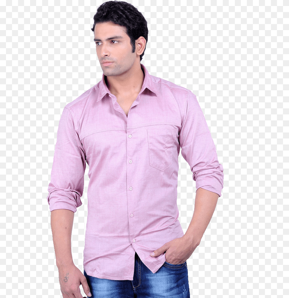 Mens Plain Pink Shirt Gentleman, Sleeve, Long Sleeve, Linen, Home Decor Free Png