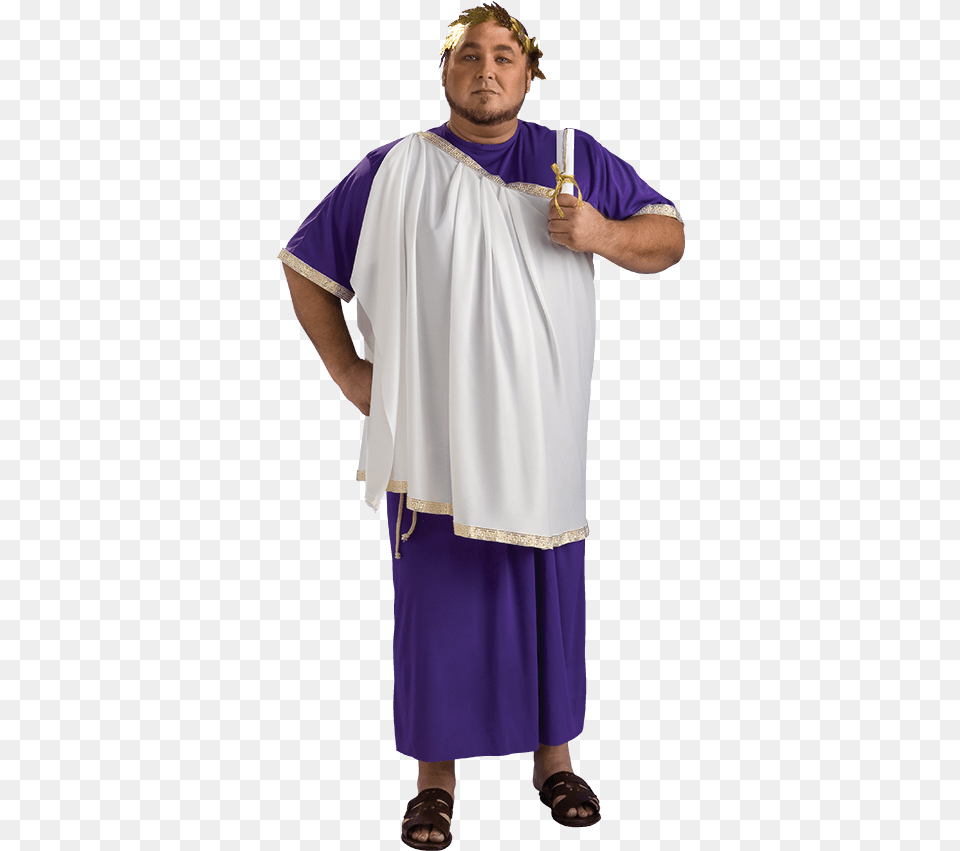 Mens Plus Size Julius Caesar Costume Julius Caesar, Adult, Person, Clothing, People Free Transparent Png
