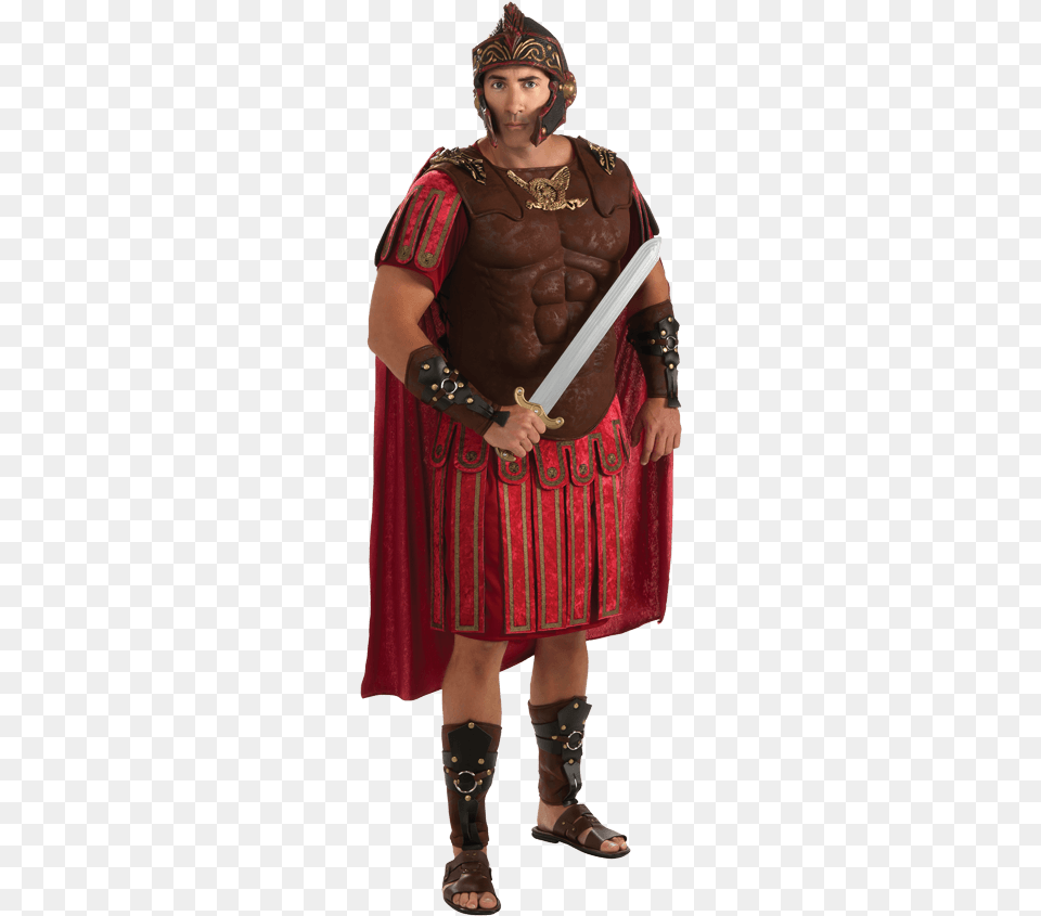 Mens Roman Centurion Costume Roman Centurion, Skirt, Clothing, Adult, Person Png Image
