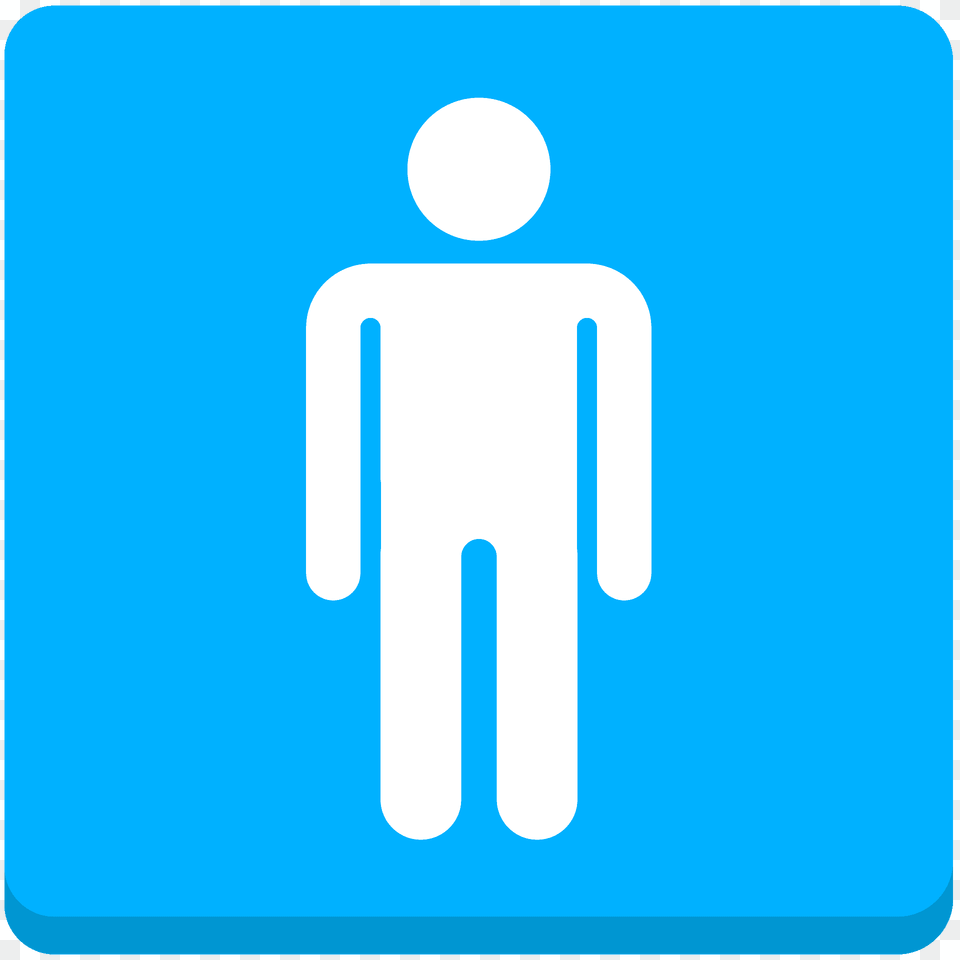 Mens Room Emoji Clipart, Sign, Symbol, Road Sign Free Png