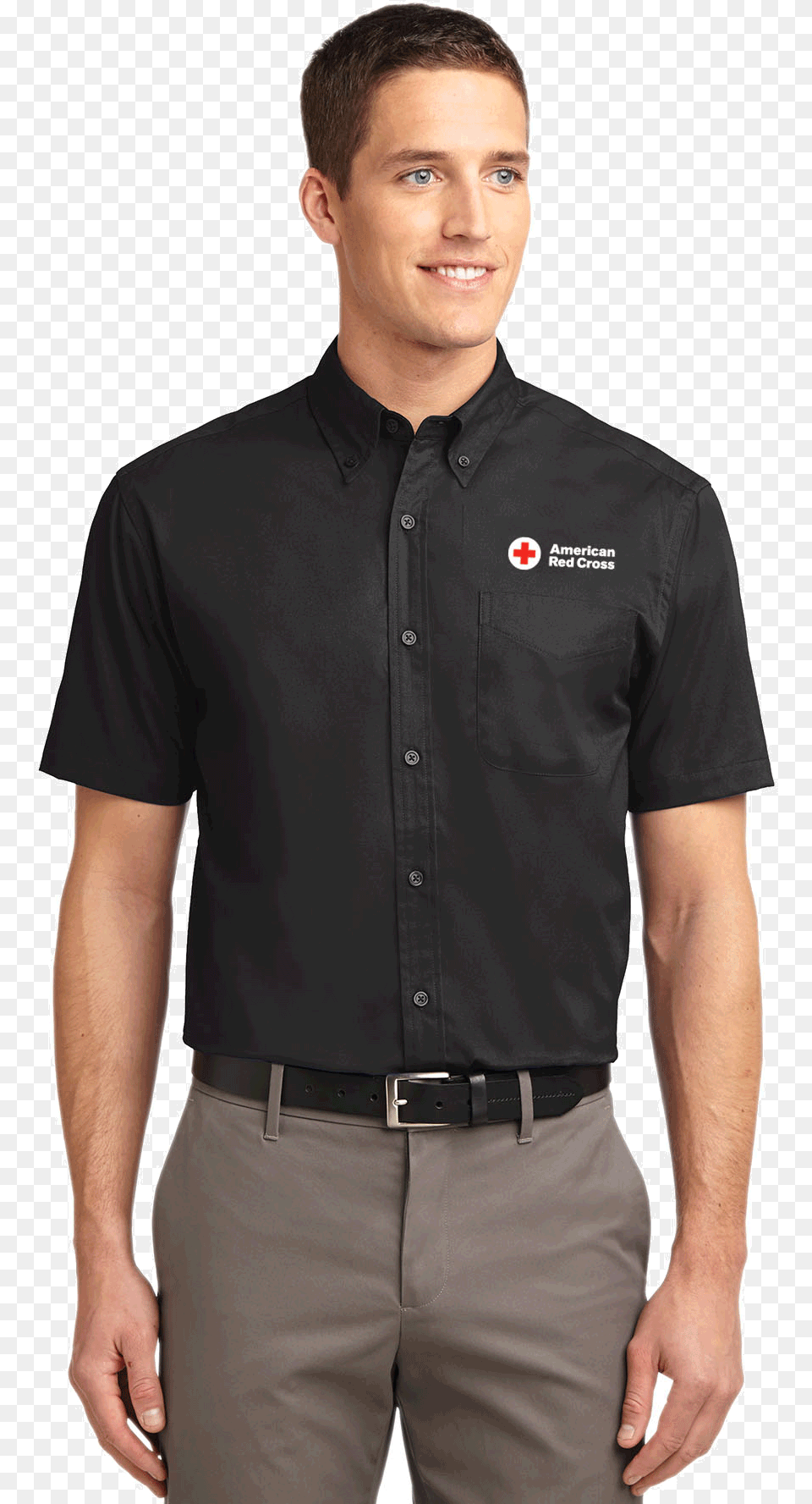 Mens Short Sleeve Black Button Down Shirt, Clothing, Dress Shirt, Long Sleeve, Adult Free Transparent Png