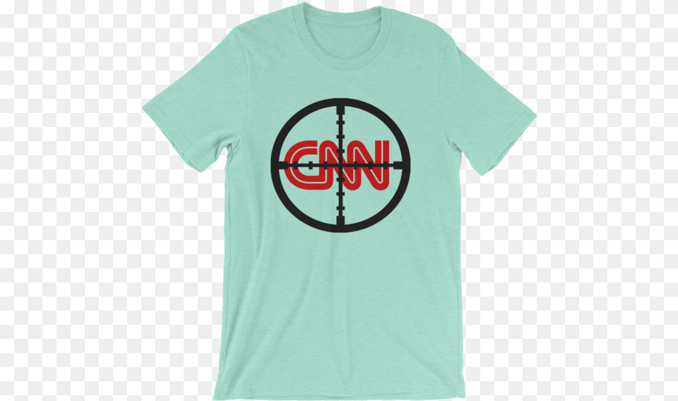 Mens Unisex Short Sleeve T Cnn Fake News Logo, Clothing, T-shirt, Shirt Png Image